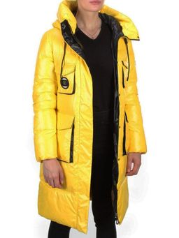 2187 YELLOW Куртка зимняя женская AIKESDFRS (200 гр. холлофайбера) - Fashion фото 6