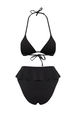 Trendyolmilla Siyah Ucgen F?rf?rl? Yuksek Bel Regular Pretty Bikini Tak?m? TBESS25BT00044  фото 7