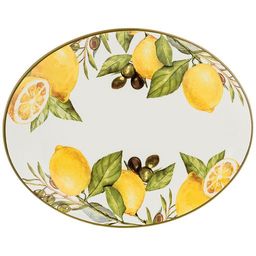 БЛЮДО ОВАЛЬНОЕ AGNESS ЛЕМОН ТРИ 31,5*25,5*3 СМ