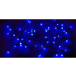 Электрогирлянда светодиодная 5 м, 50 ламп, синий