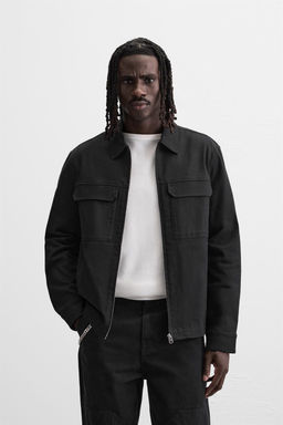 RELAXED FIT ZIP-UP OVERSHIRT - Zara фото 2