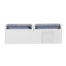 Розетка двухместная, 16 А, уличная, накладная, IP44, с заземлением, белая