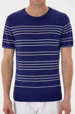 Erkek Slim Fit Bisiklet Yaka A__k Lacivert Ti__rt Sepette S_rpriz _ndirim - U.s. polo assn фото 6