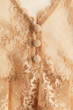 Top de encaje con tirantes espagueti - H&m фото 3
