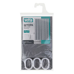 VETTA Шторка для ванной, ПЕВА, 180х180см, Листья, 025 461-025  фото 5