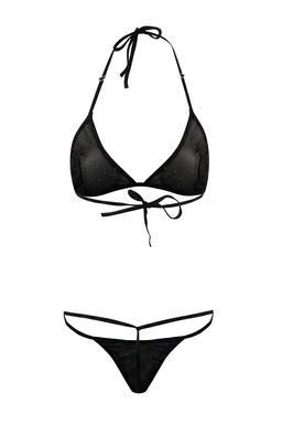 Siyah-K?rm?z? 2li Tul Tasl? Kaps?z Ic Camas?r? Tak?m? THMSS26CC00018 - Trendyolmilla фото 8