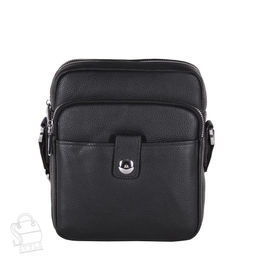 Сумка мужская кожаная 2601H black Heanbag в Новосибирске