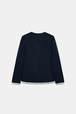 BLAZER VIVOS CONTRASTE / Marino - Zara фото 8