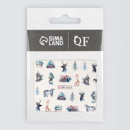 Цена за 6 шт. Слайдеры для ногтей Holiday, разноцветные - Qf фото 3