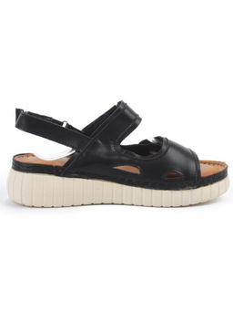 08-PED175-2 BLACK Босоножки женские (натуральная кожа)