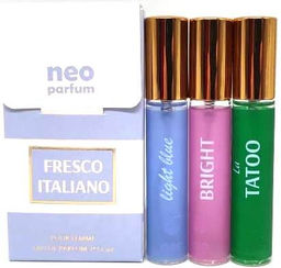 Ж NEO Парфюм/вода-ручка 12мл Набор 3 п/в "Свежесть Италии" (Bright+Light Blue+La Tatoo)