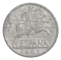 10 сентимо 1953 года Испания