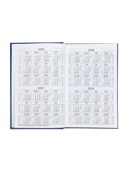 Ежедневник датированный Calligrata, А5, 2026, твёрдая обложка из бумвинила, 168 листов, синий фото 6