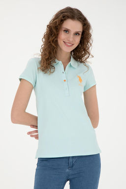 Женская базовая футболка цвета морской волны - U.s. polo assn фото 10