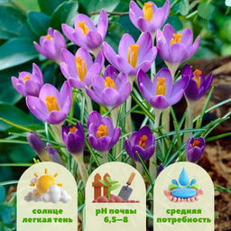 Крокус Barrs Purple (Барс Парпл) 5 шт - Долина роз фото 6