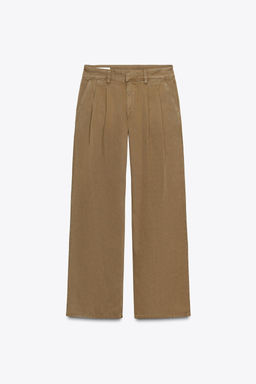 LOW-RISE CHINO TROUSERS