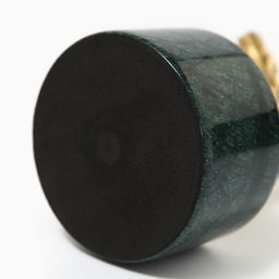 Фигура на подставке «Птица на ветке», мрамор, латунь, 16×8×24 см