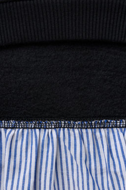 STRIPED DOUBLE HEM hoodie - Zara фото 4