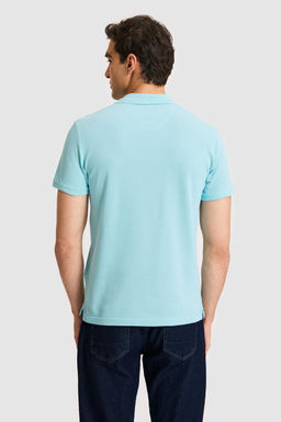 Erkek Slim Polo Yaka Aqua Basic Ti__rt