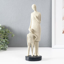 Фигурка полистоун «Она всегда рядом», белый, 7.5×8.5×28 см