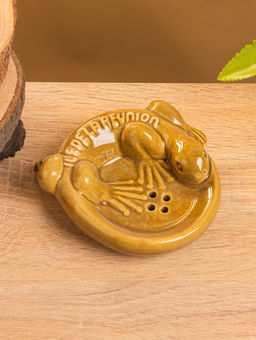 Мыльница Хвостатый геккон, 11113 см, керамика, коричневая - Simaland фото 3