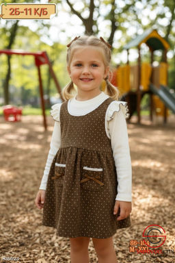 Платье для девочки в горошек