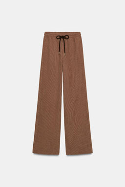 STRAIGHT FIT TROUSERS WITH ELASTICATED WAIST - Zara фото 6