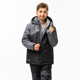 RODOS Утеплённый костюм для мальчика зима М-228д Синий/Васильковый  фото 30