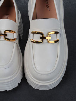 03-PDAG52-2 BEIGE Лоферы женские (натуральная кожа)