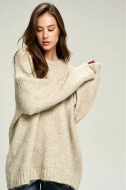 Джемпер Oversized из смесовой шерсти Beige