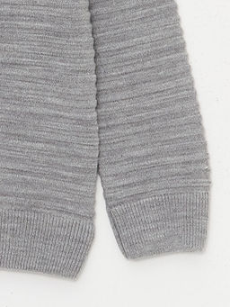 Bisiklet Yaka Uzun Kollu Erkek ?ocuk Triko Kazak - Waikiki фото 3