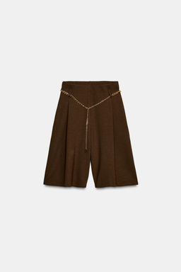 BELTED BERMUDA SHORTS - Zara фото 4