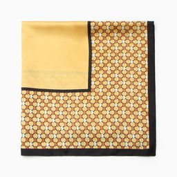 Платок женский MINAKU 70*70 см, горчичный  фото 3