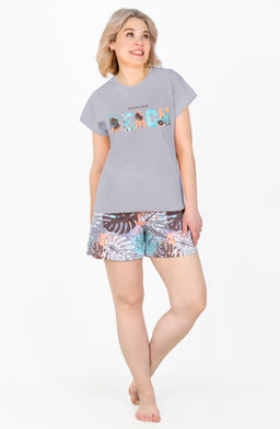 Пижама Секрет П-266 (42-56) кулирка - Лотос фото 8