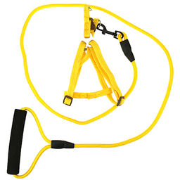 Поводок для собаки 125х0,5см со шлейкой, полиэстер Классический цвета микс (Китай)