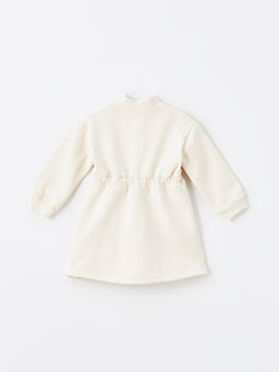 Dik Yaka Uzun Kollu K?z Bebek Elbise