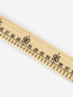 Метр деревянный, 100 см, см/дюймы