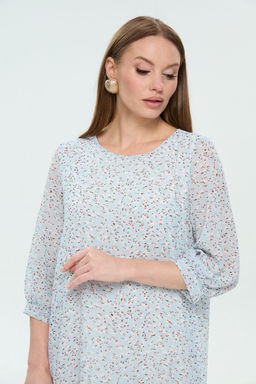 Платье NIKVA н1036-1 небесный  фото 3