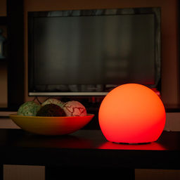 ULG-R001 020/RGB IP65 BALL Светильник декоративный светодиодный Шар. Аккумуляторный (в/к). Диаметр 20см. RGB свет. TM Uniel