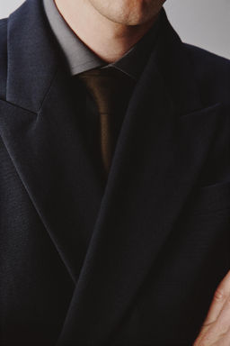 LIMITED EDITION DOUBLE-BREASTED WOOL BLEND SUIT BLAZER - Zara фото 14