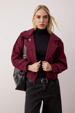 Bordo Regular Trenckot TWOAW26TR00023 - Trendyolmilla фото 2