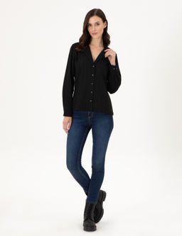 Siyah Regular Fit Uzun Kollu G_mlek - Pierre cardin фото 4