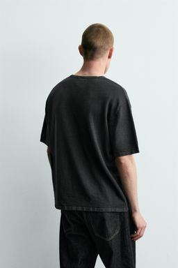 CAMISETA PUNTO ESTRUCTURA FLAM? / Azul / Gris - Zara фото 3