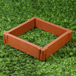 Грядка пластиковая «Плюс», 55×55×13 см, терракотовая