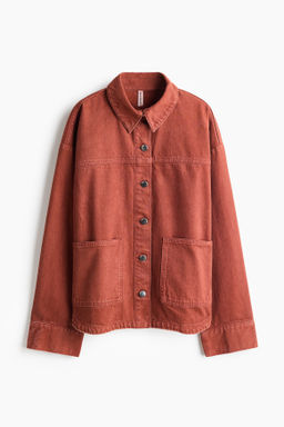 Chaqueta camisera de sarga