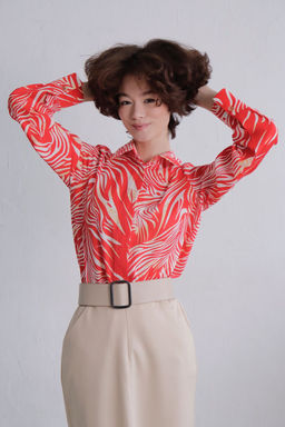 11529 Рубашка с супатной застёжкой красная - Martichelli фото 2