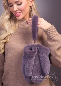 Варежки норка клевер