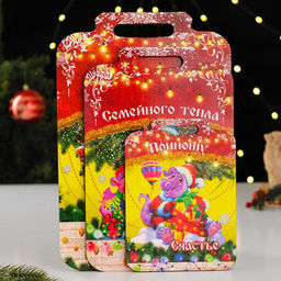 Набор досок разделочных сувенирных Удачи в дом, семейного тепла, приношу счастье, красный - Дарим красиво фото 2