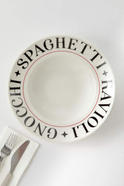 Bask?l? Tekli Porselen Makarna Tabag? TPHAW26KSE00001 - Trendyolmilla фото 3