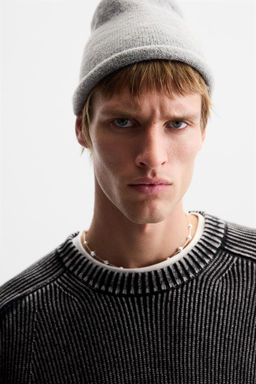 FADED TEXTURED SWEATER - Zara фото 5